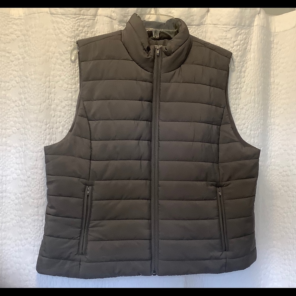 LOFT XL Gray Vest Jacket